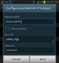 วิธีเปลี่ยน สมาร์ทโฟน ให้เป็น WiFi Router